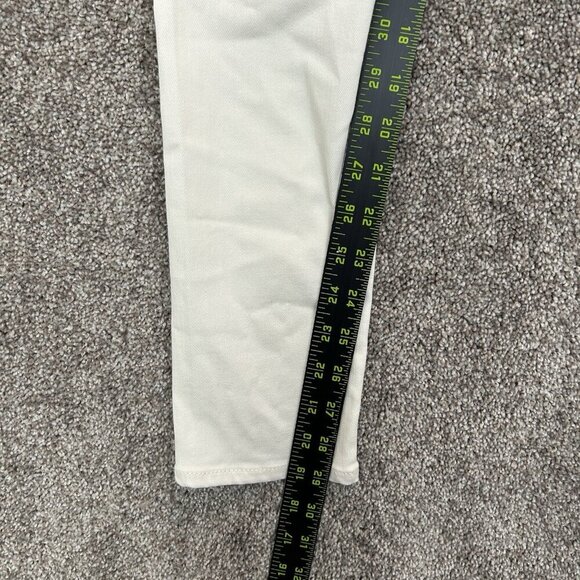 AG Women's Farrah Ankle Seamless Skinny Jeans Size 26 R Ivory Mid Rise EUC - Picture 13 of 16